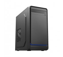 Case mATX 500W Sohoo 6503BK, 2xUSB2.0, Black, ATX-500W-12cm