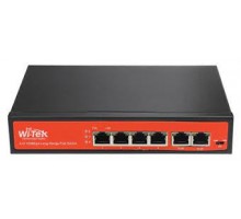 Wi-Tek Switch PoE WI-PS205 (4PoE + 2Uplink)